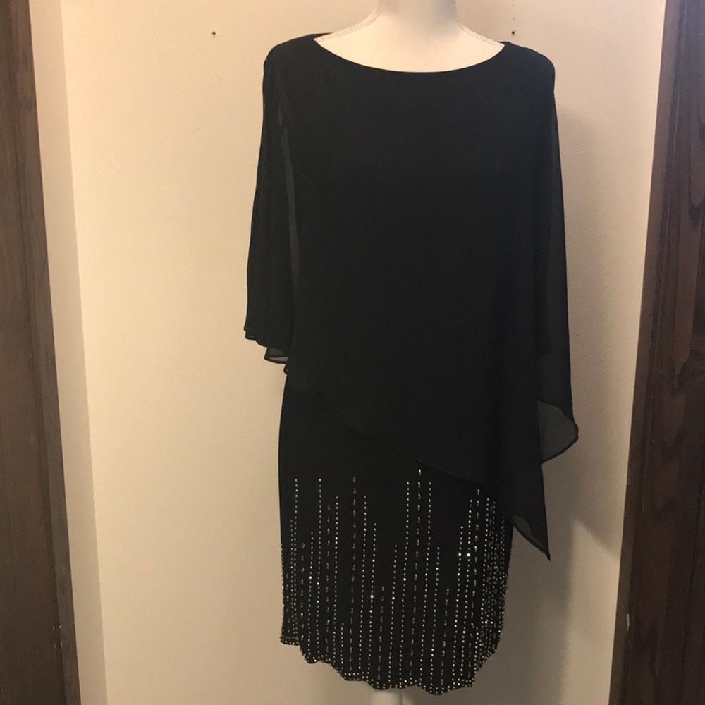 Black sheer dress